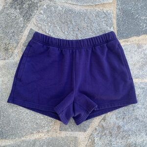 Skims Cotton Fleece Classic Short in Concord Blue